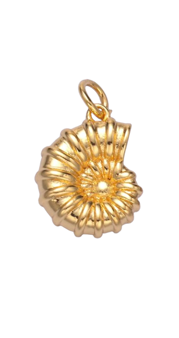Gold Shell Charm