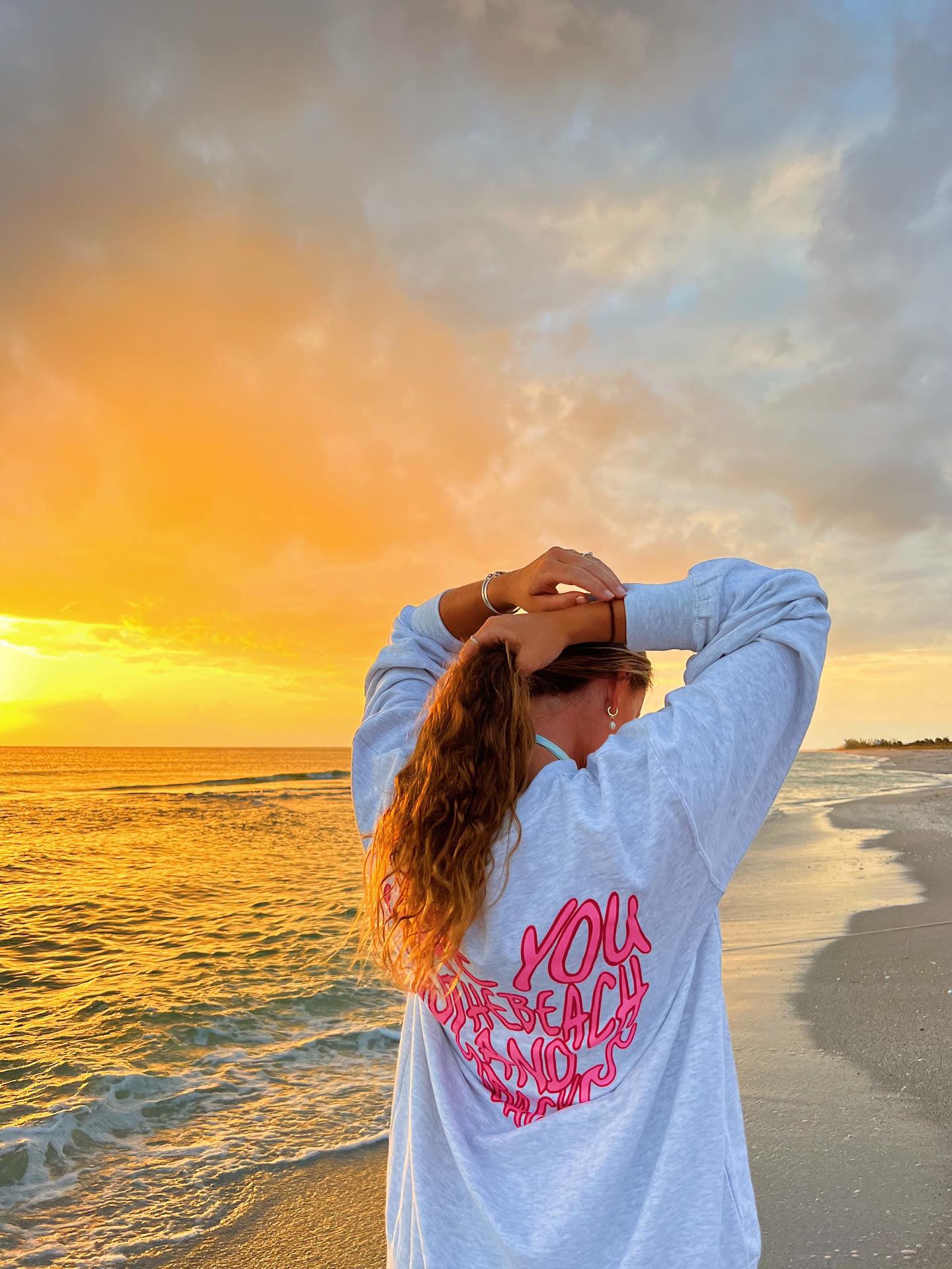 Love You To The Beach And Back Crewneck, At Beach Sunset