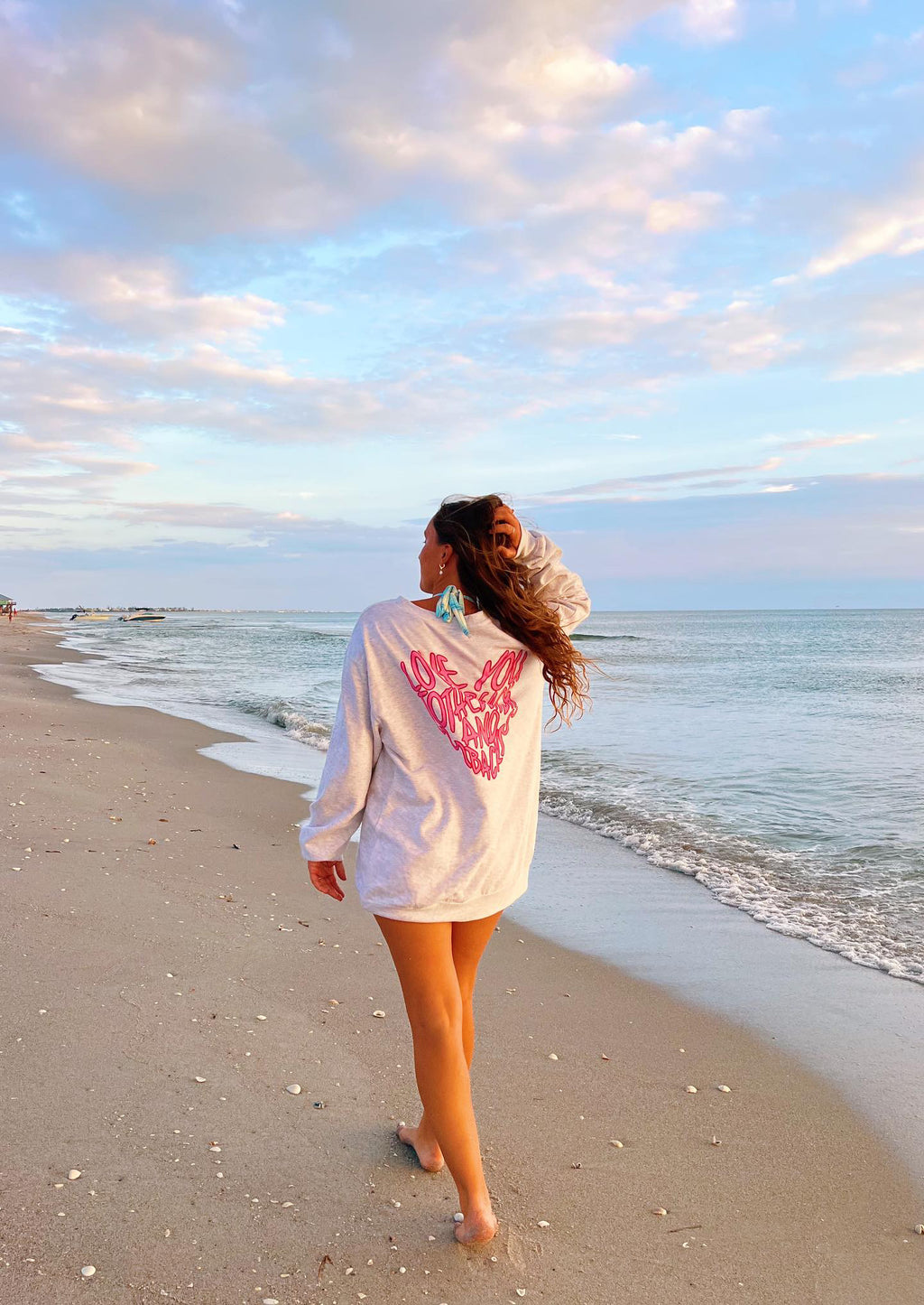 Love You To The Beach And Back Crewneck, Back Of Crewneck, On the Beach