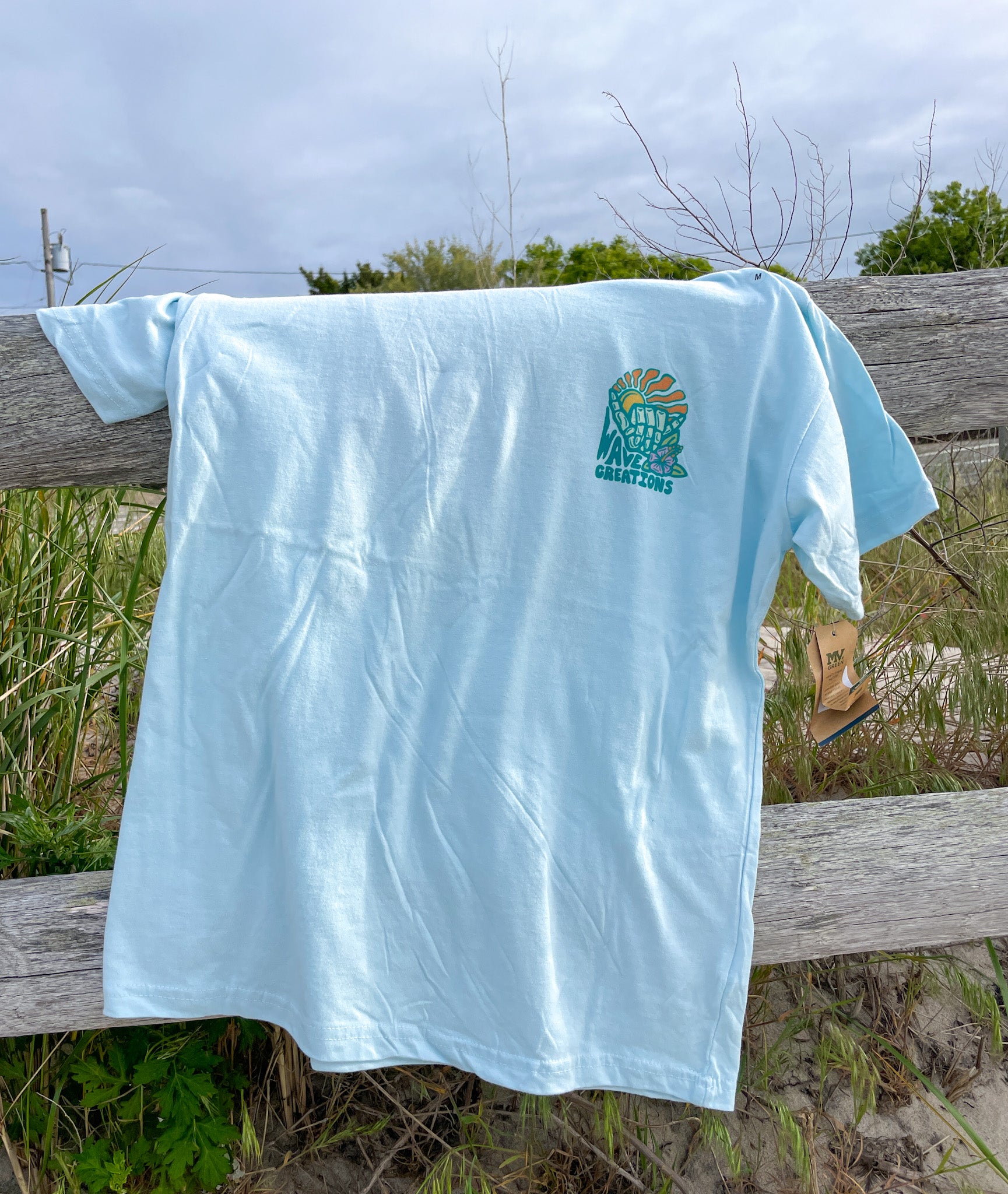 Sunrise Highway Blue T shirt, Front logo